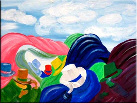 Sturm, Acryl auf Leinwand, 50x60