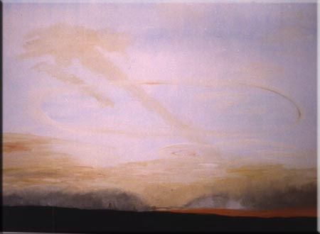 Wolken 1, Acryl auf Leinwand, 100x80